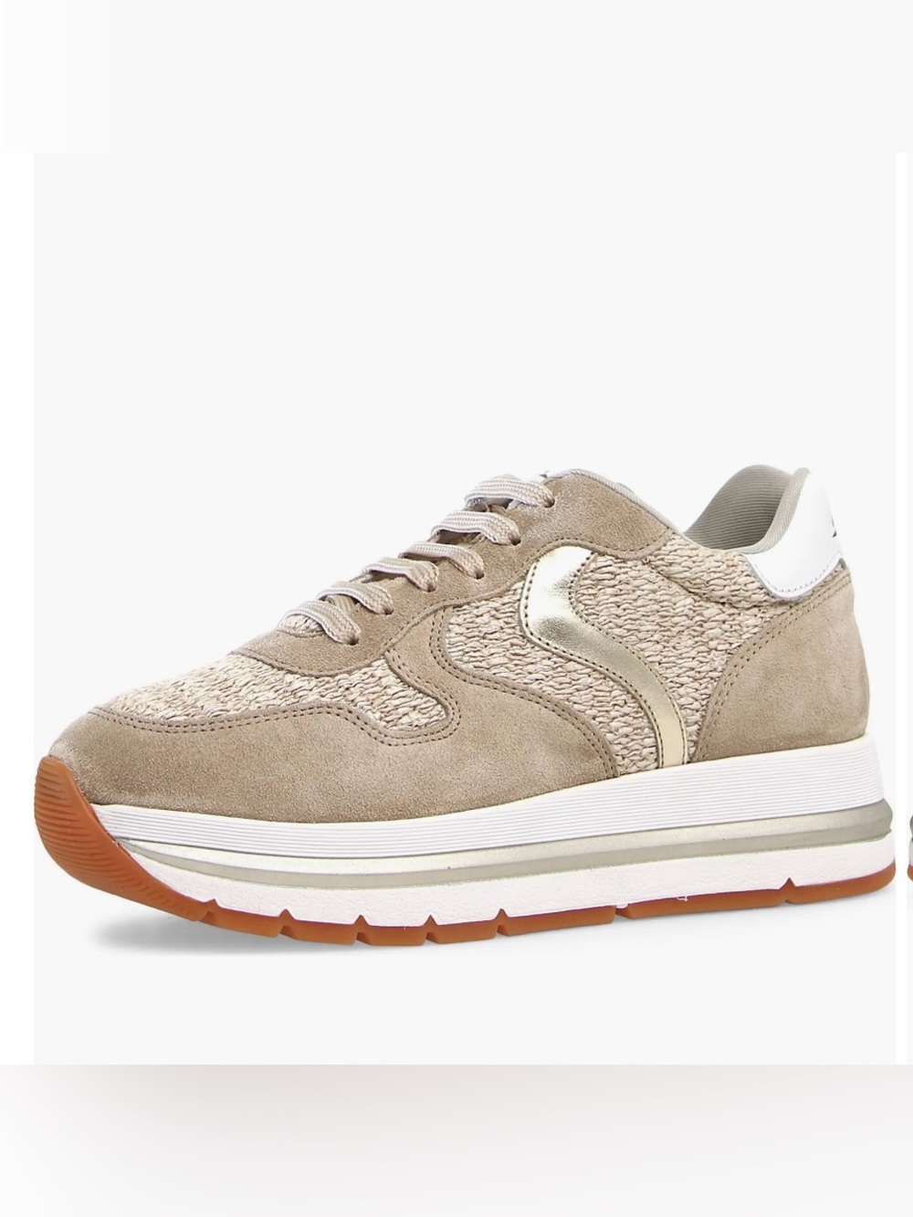 NEW VOILE BLANCHE Maran Platform Sneakers Sand Beige EU 41 Neutral MSRP $295